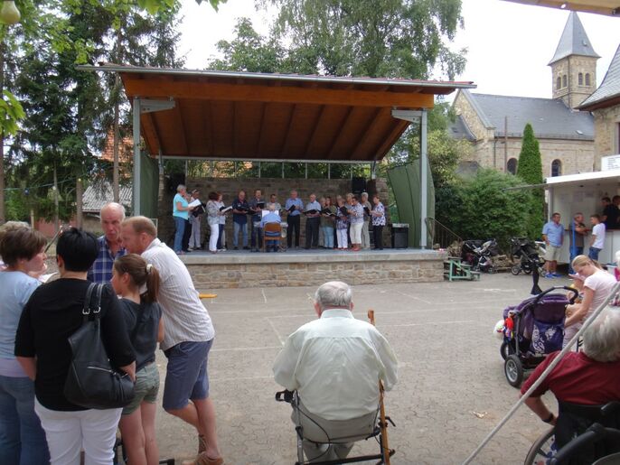 Gesangverein Nack mit seiner Vorführung